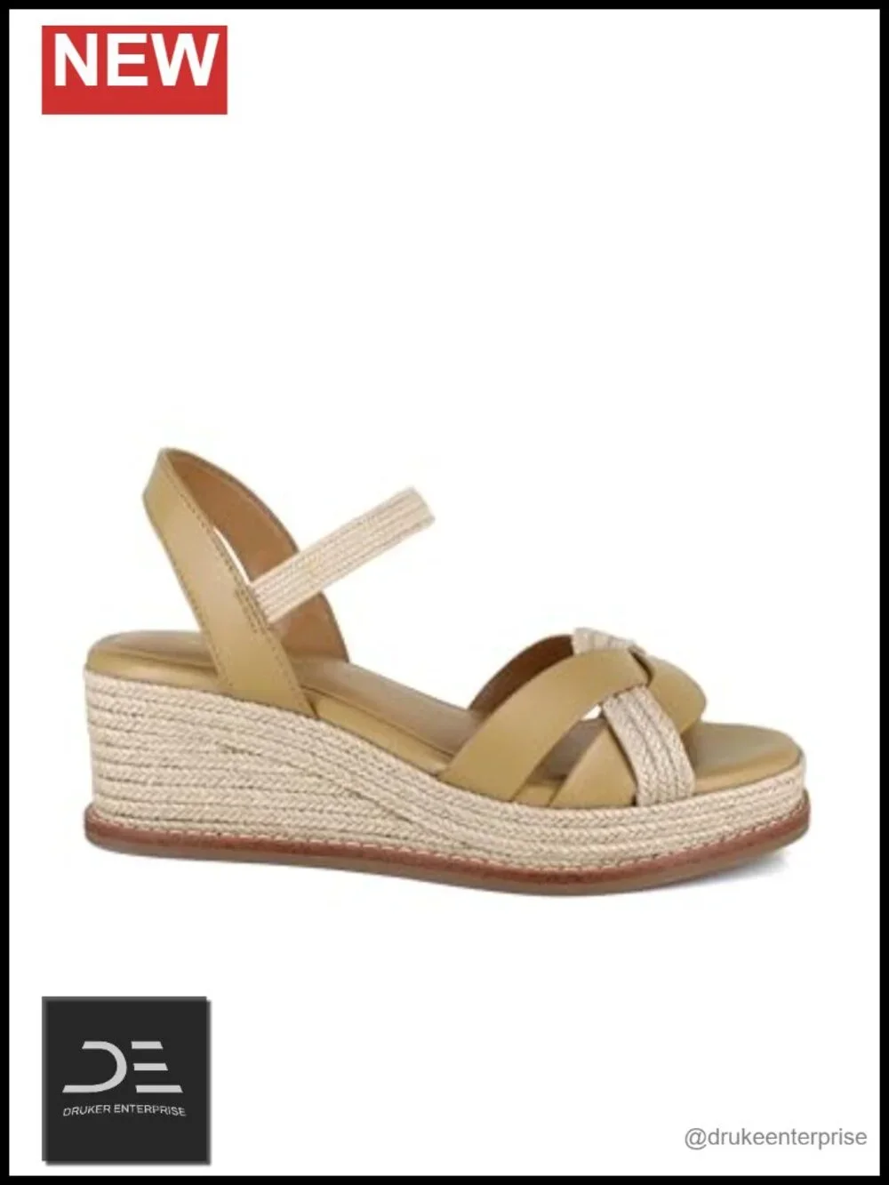 Faux Leather Wedge Sandals Square Toe Slingback Buckle Casual Dressy